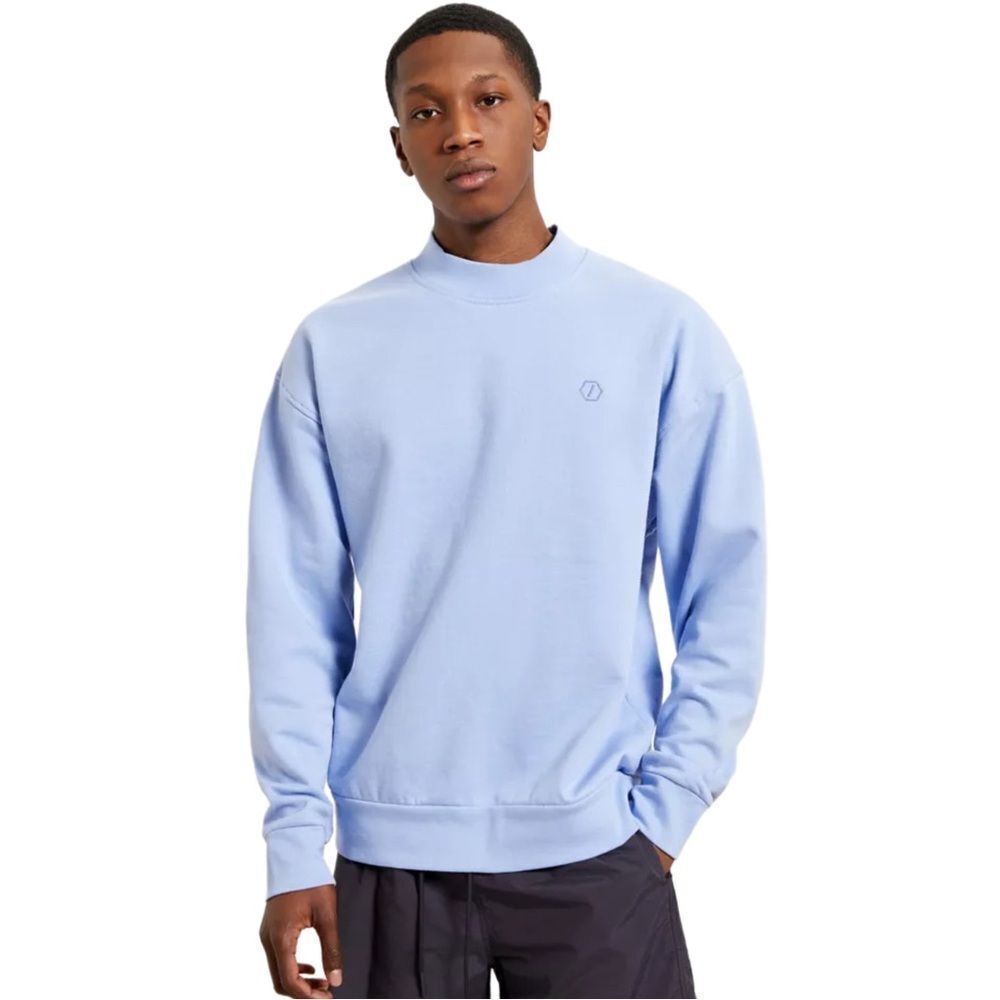 Standard Cloth Foundation Light Blue Mock Neck Sweatshirt Size Large